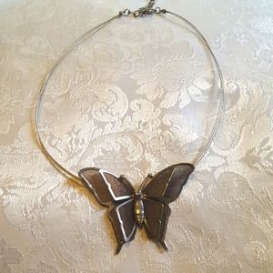 4/$20 Silver Butterfly necklace